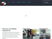 Tablet Screenshot of handokusa.com